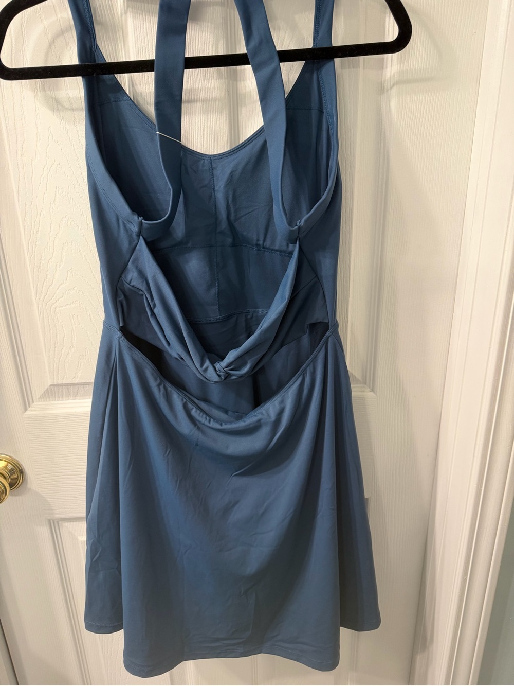 Women’s Scoop Neck Active Dress in Teal - Picture 13 of 16
